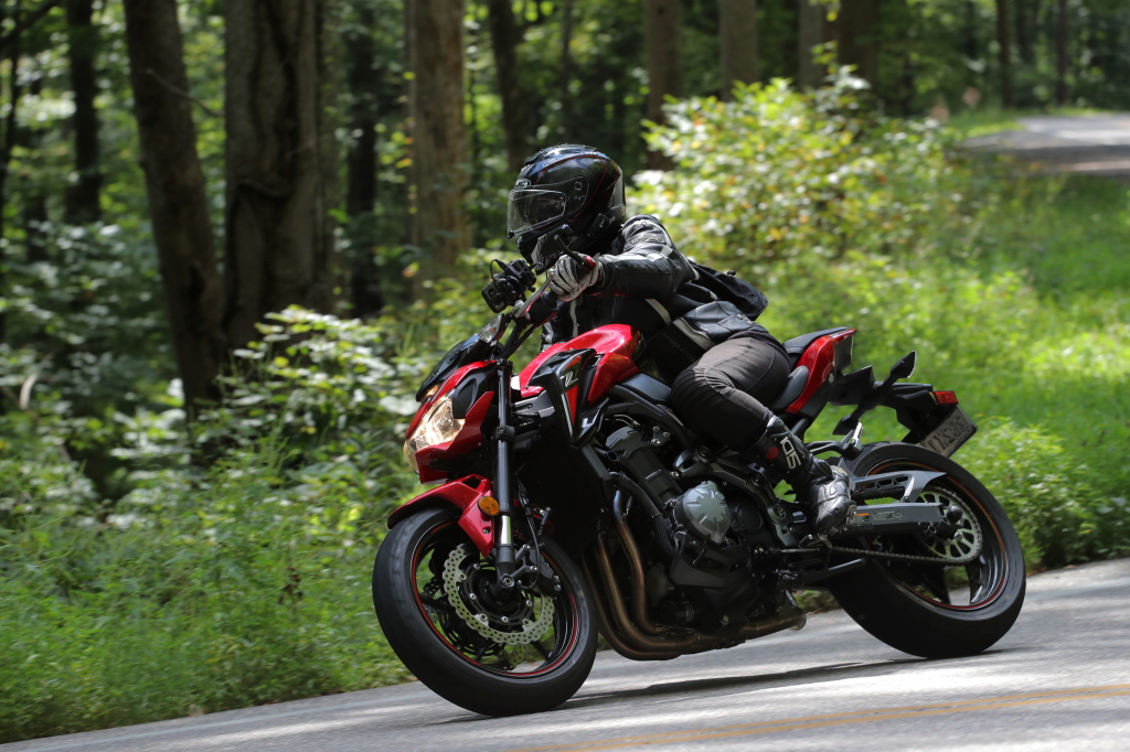 Anita Thomas rides her Kawasaki Z900